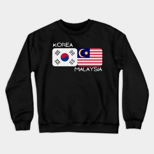 Korean Malaysian - Korea, Malaysia Crewneck Sweatshirt